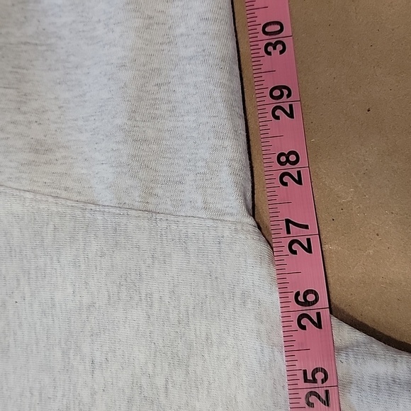 Calvin Klein Size XL Light Gray Long Sleeve Cropped Pullover with Drawcord Waist - Picture 10 of 14